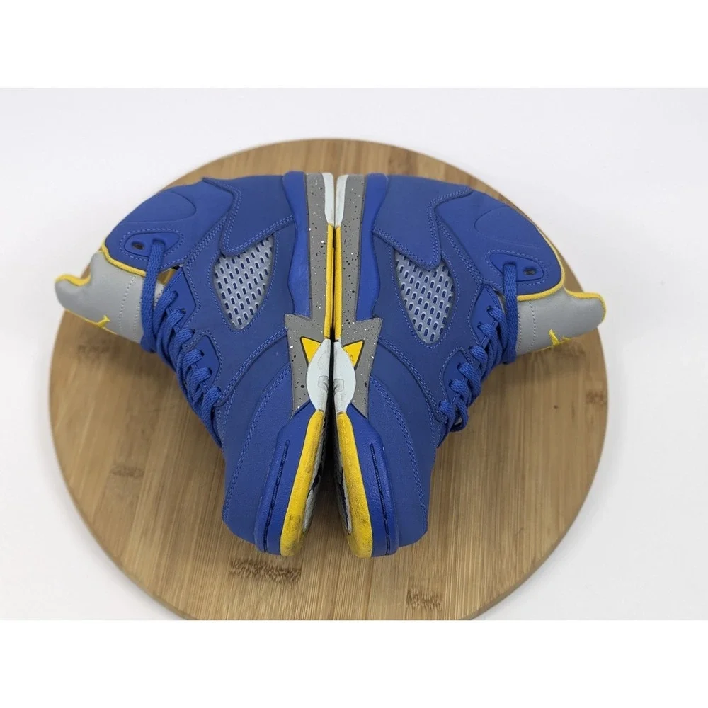 Nike Air Jordan 5 Retro Boys 3Y Shoes Racer Blue Yellow Youth GS Sneakers School